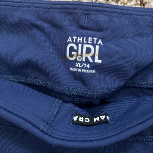 Athleta Girl color block pocket leggings size XL/14 - Picture 2 of 3